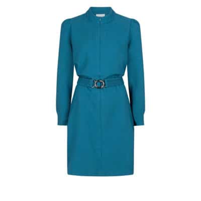 Aya Riemstructuurjurk Dante 6 , Blue , Dames