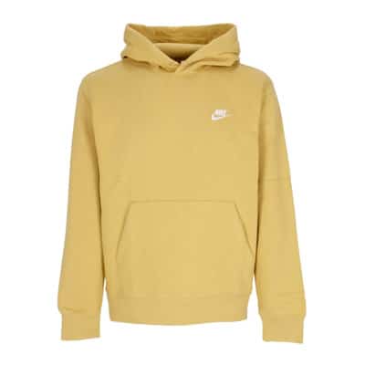 Club Hoodie Pullover Basketball Nike , Yellow , Heren