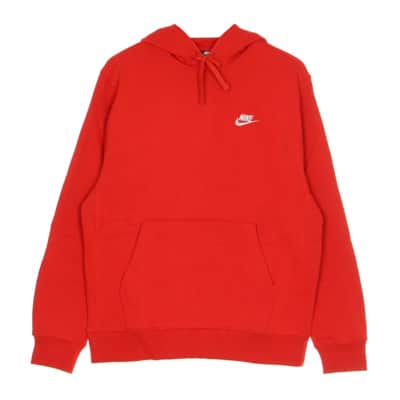 Club Hoodie in University Red/White Nike , Red , Heren