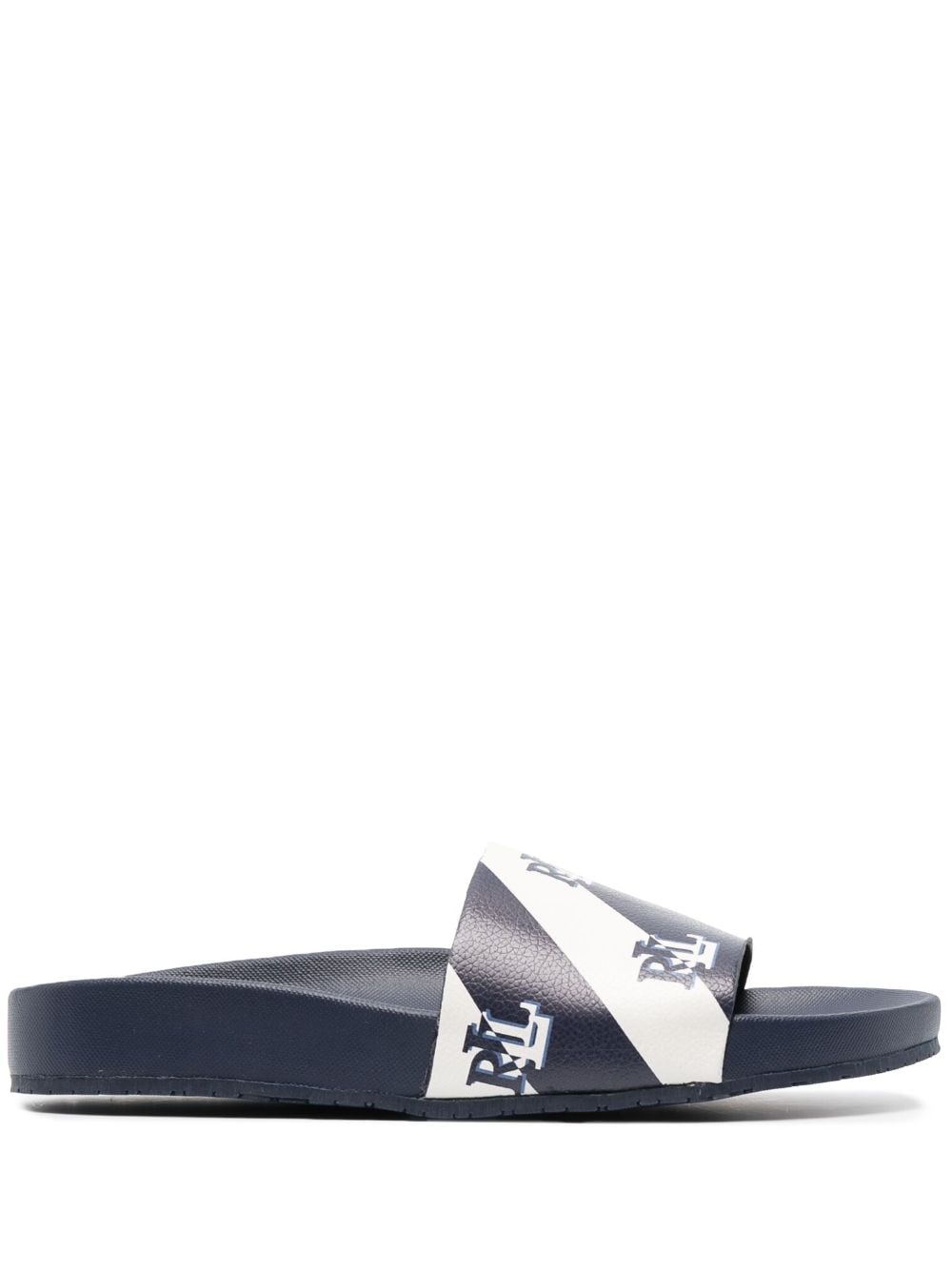 Lauren Ralph Lauren Slippers met logoprint - Blauw