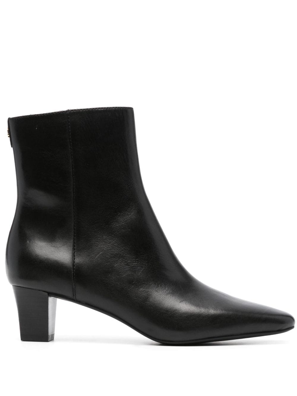 Lauren Ralph Lauren Willa Burnished leren laarzen - Zwart