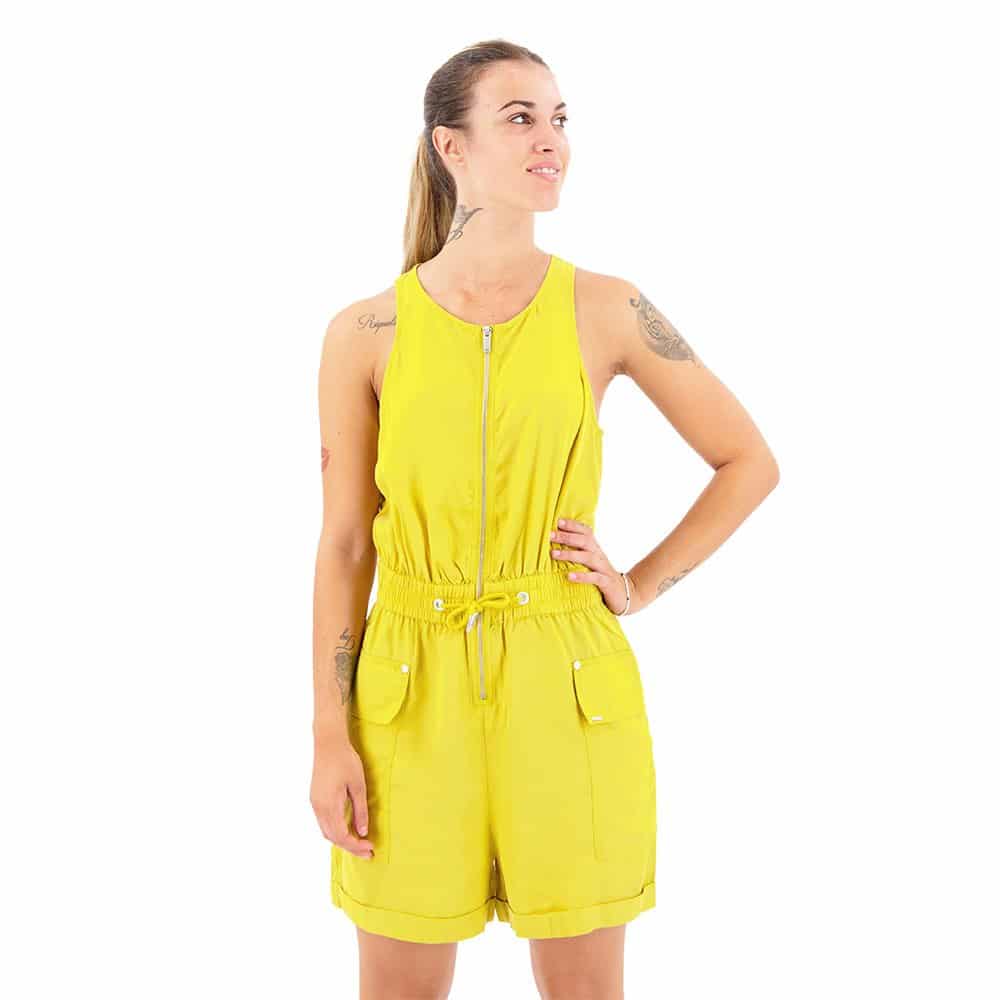 Superdry Quincy Summer Romper Geel S Vrouw