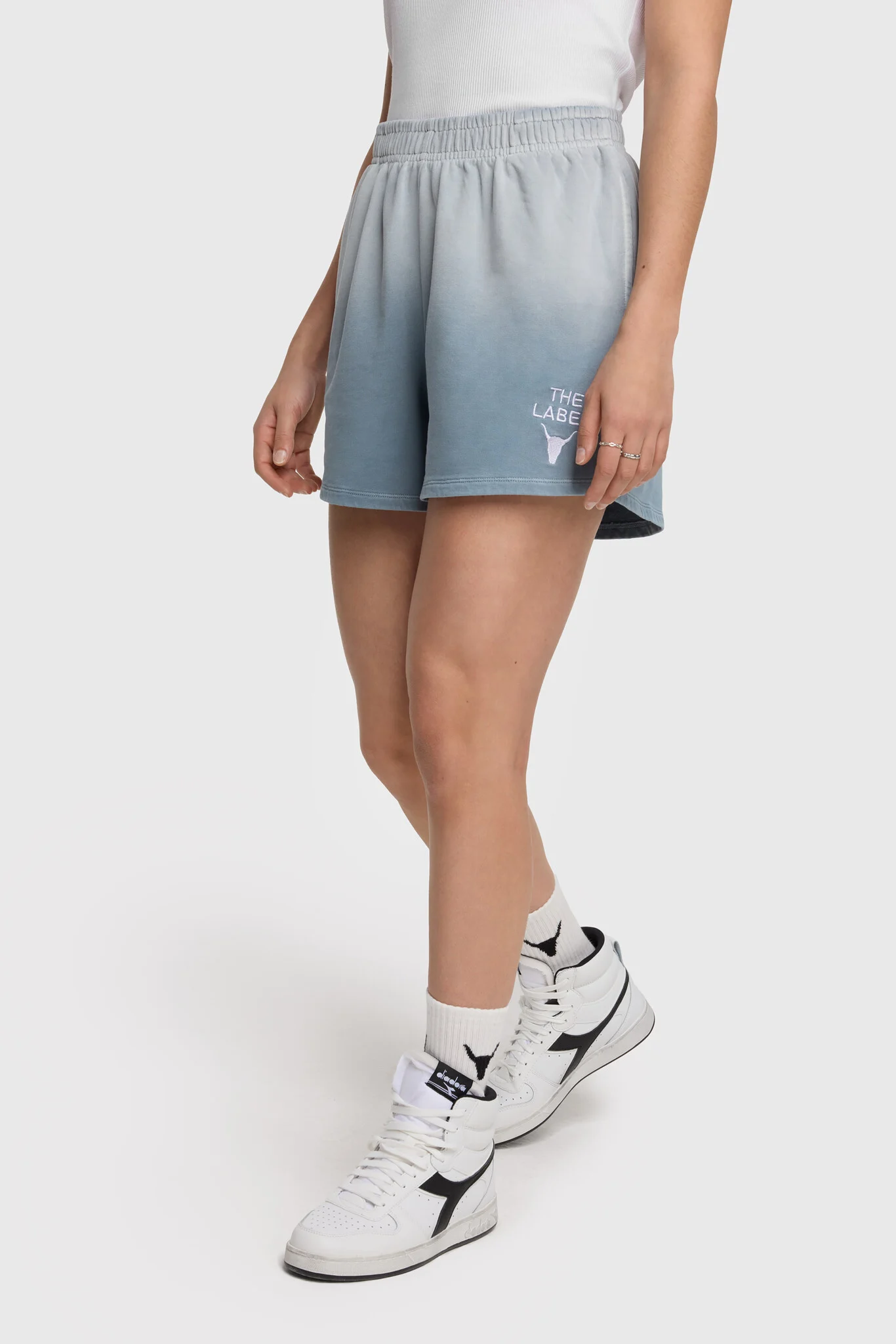 Alix The Label 2404107747 knitted sprayed sweat shorts