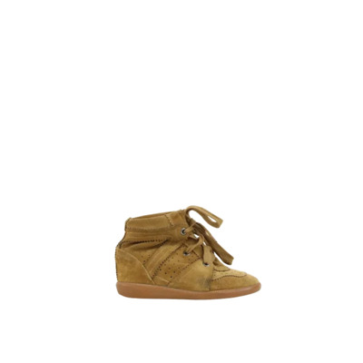 Beige Suede Wedge Sneakers - Maat 35 Isabel Marant Pre-owned , Beige , Dames