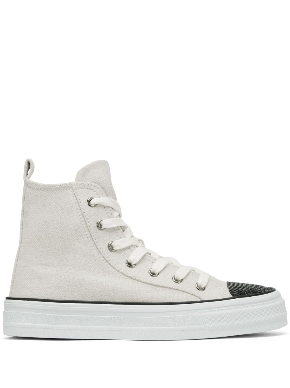 Brunello Cucinelli Sneakers met vlakken - Wit