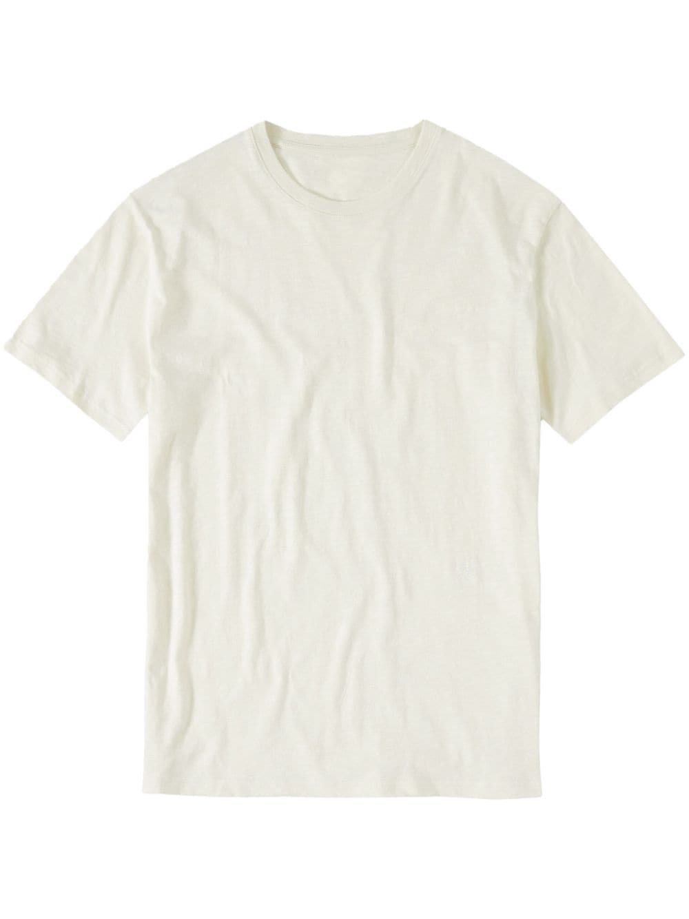 Closed T-shirt van biologisch katoen - Geel