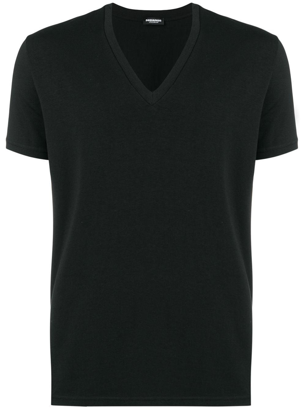 Dsquared2 T-shirt met V-hals - Zwart