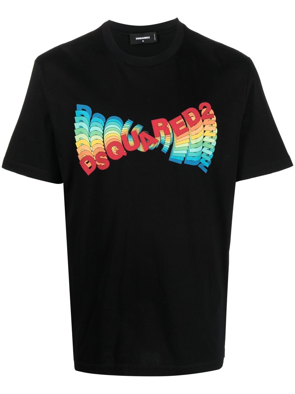 Dsquared2 logo-print short-sleeve T-shirt - Zwart
