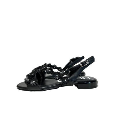 Elegante Platte Sandalen - Stijlvolle zomerschoenen Liu Jo , Black , Dames