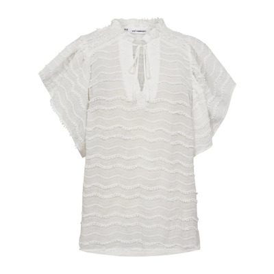 Feminine Frill Top Blouse Co'Couture , White , Dames