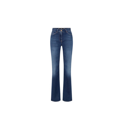 Flared Jeans Elisabetta Franchi , Blue , Dames