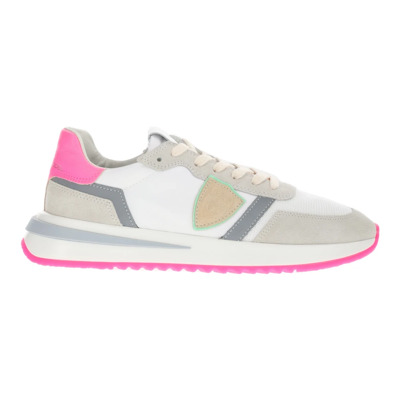 Fuchsia Sneakers - Regular Fit - Alle Temperaturen - 50% Leer - 50% Andere Vezels Philippe Model , Pink , Dames