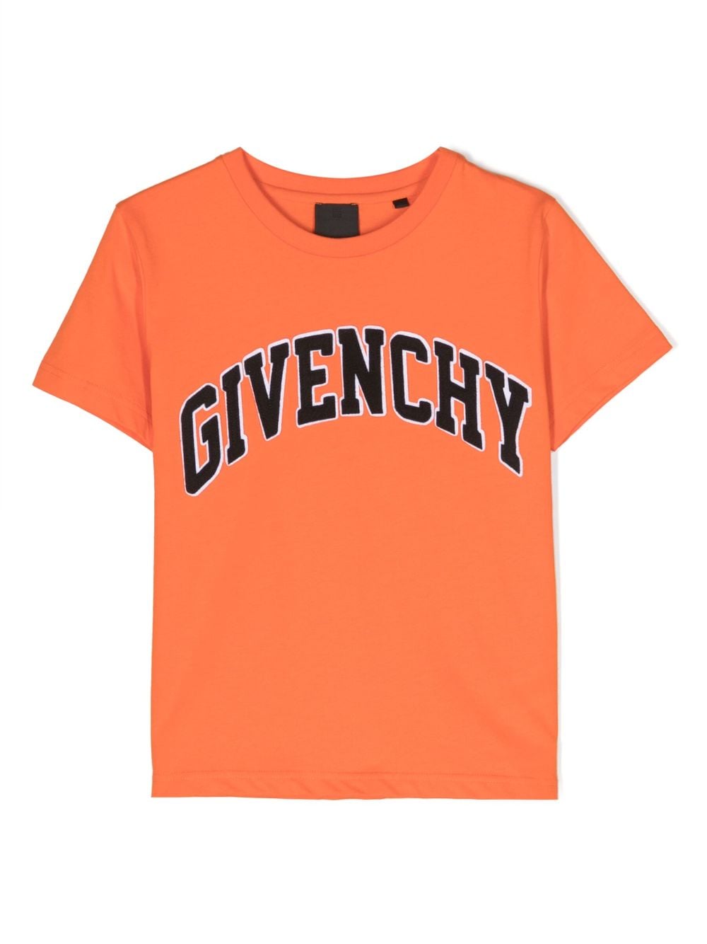 Givenchy Kids T-shirt met logo-applicatie - Oranje