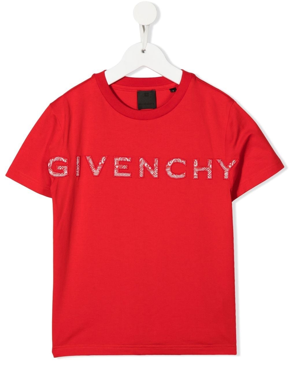 Givenchy Kids T-shirt met logopatch - Rood