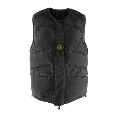 Grijs Polyamide Heren Bodywarmer Stone Island , Gray , Heren