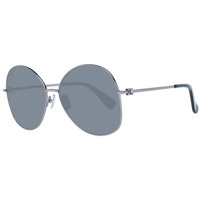 Grijze Dames Zonnebril met Gunmetal Frame Max Mara , Gray , Dames