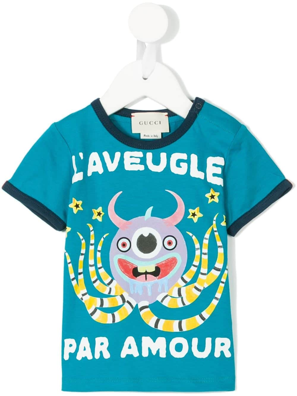Gucci Kids octopus print T-shirt - Blauw