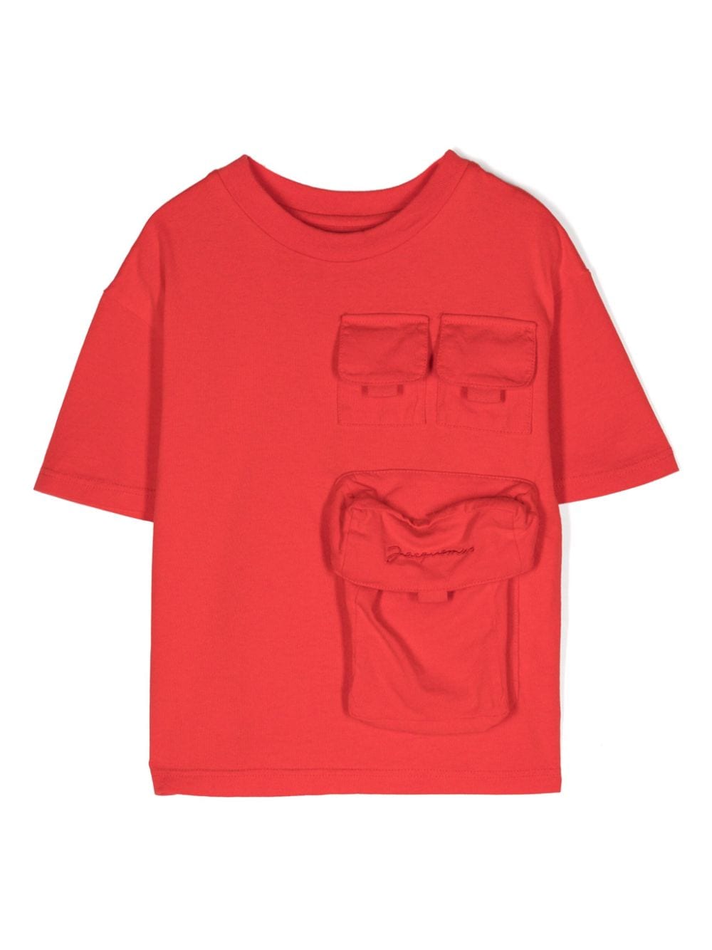 JACQUEMUS L'ENFANT Katoenen T-shirt met print - Rood