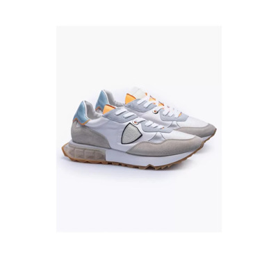 La Rue Collectie Sneakers - Beige, Grijs, Hemelsblauw, Neon Oranje, Wit Philippe Model , Gray , Heren