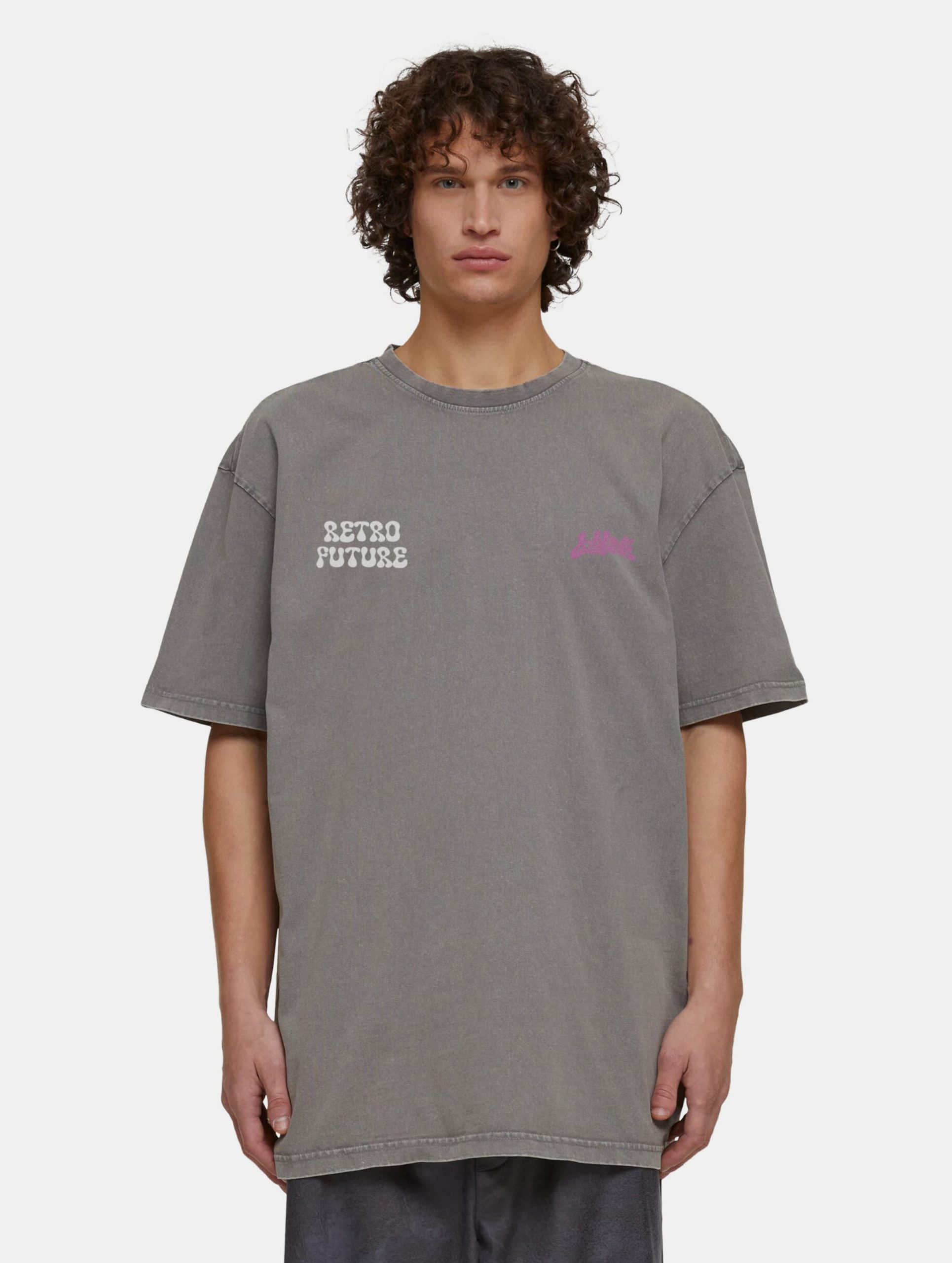 Lost Youth Blurry Blossom T-Shirts Männer,Unisex op kleur grijs, Maat S