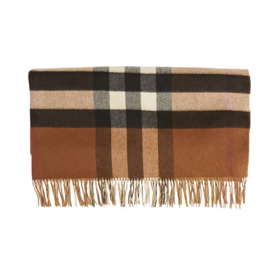 Luxe Kasjmier Sjaal voor een Stijlvolle Look Burberry , Brown , Unisex