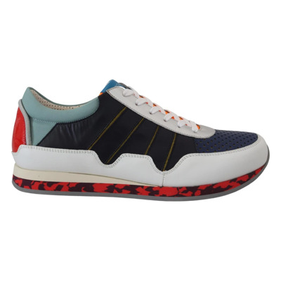 Multicolor Leren Sport Lage Sneakers Dolce & Gabbana , Multicolor , Heren