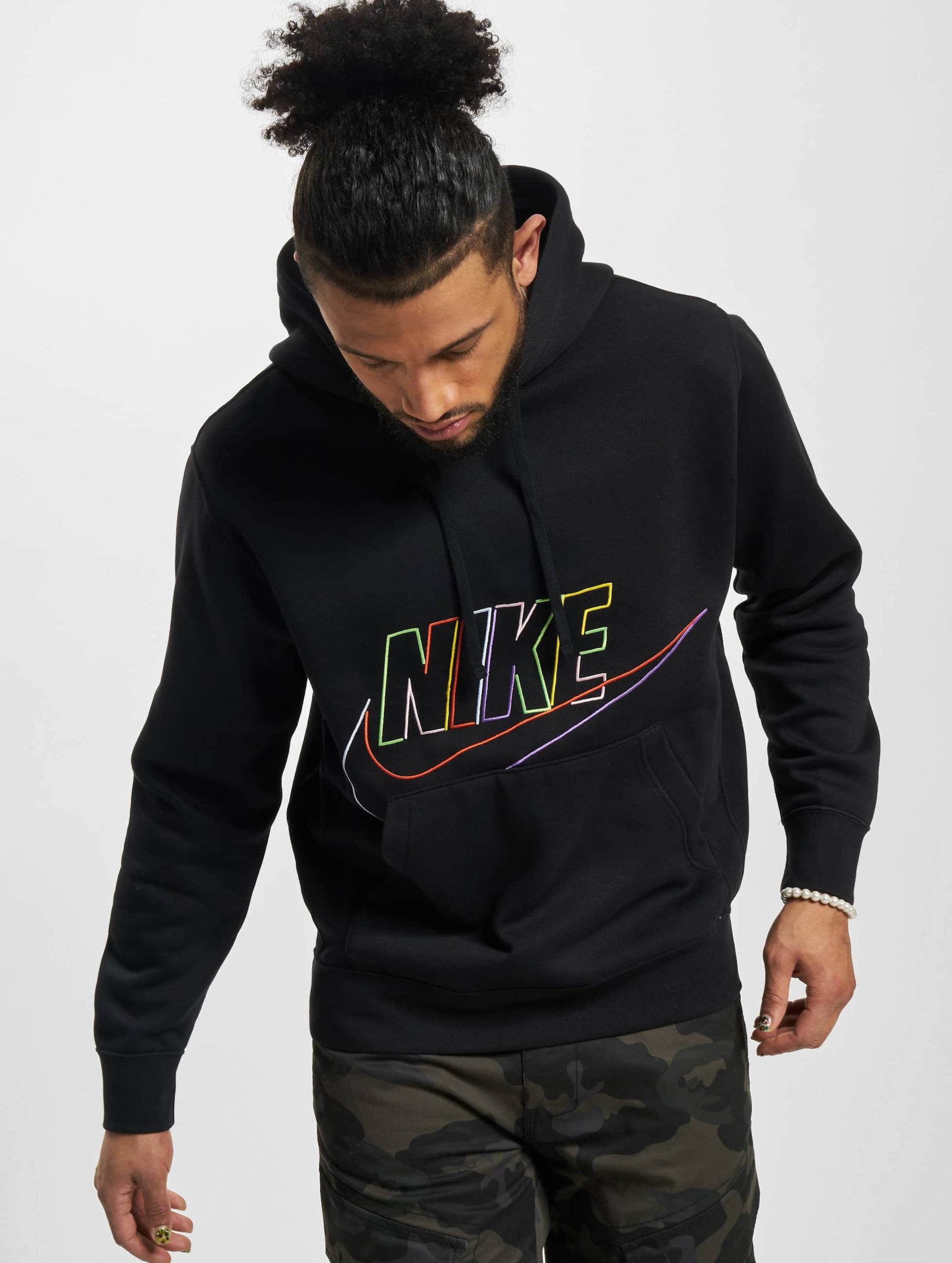 Nike Club Hoodie Männer,Unisex op kleur zwart, Maat S