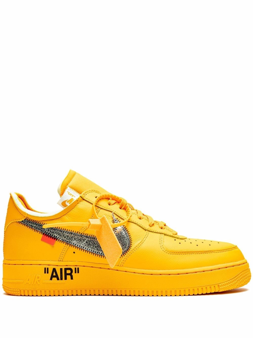 Nike X Off-White "x Off-White Air Force 1 Low ""University Gold"" sneakers" - Geel