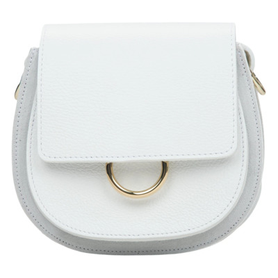 Off-White Leren Crossbody Tas Estro , White , Dames