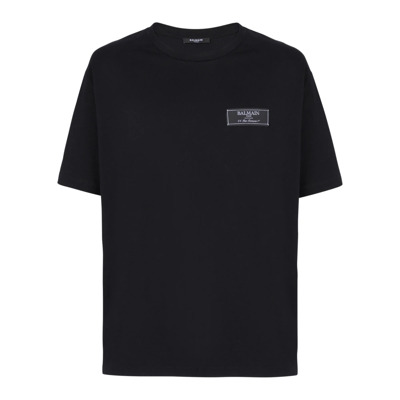 Pierre Balain T-shirt met korte mouwen Balmain , Black , Heren