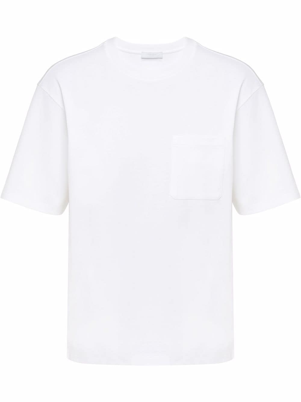 Prada T-shirt met borstzak - Wit