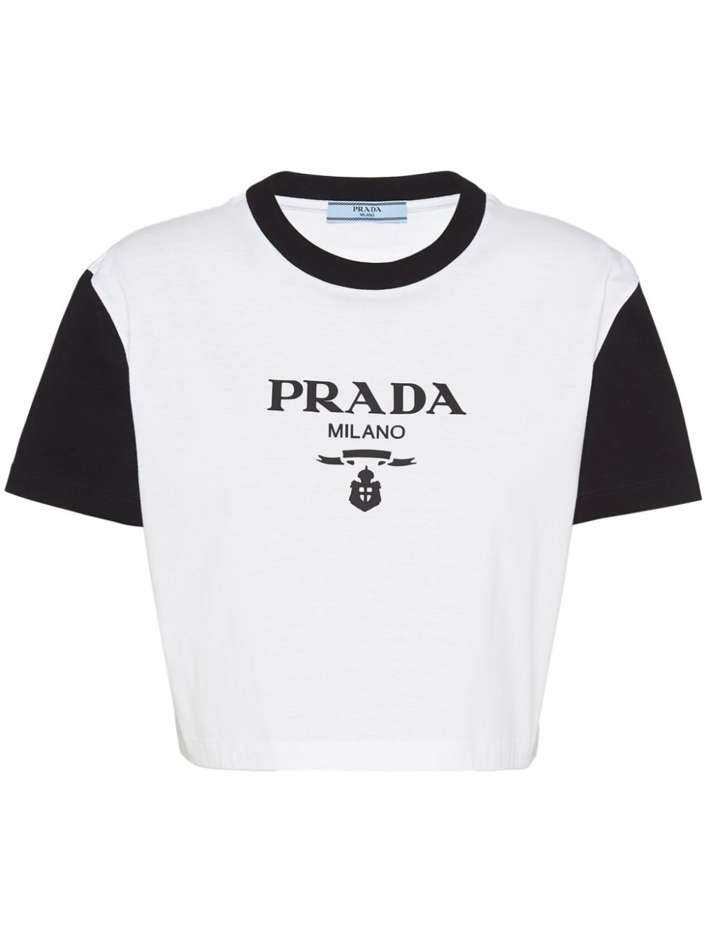 Prada T-shirt met logoprint - Wit