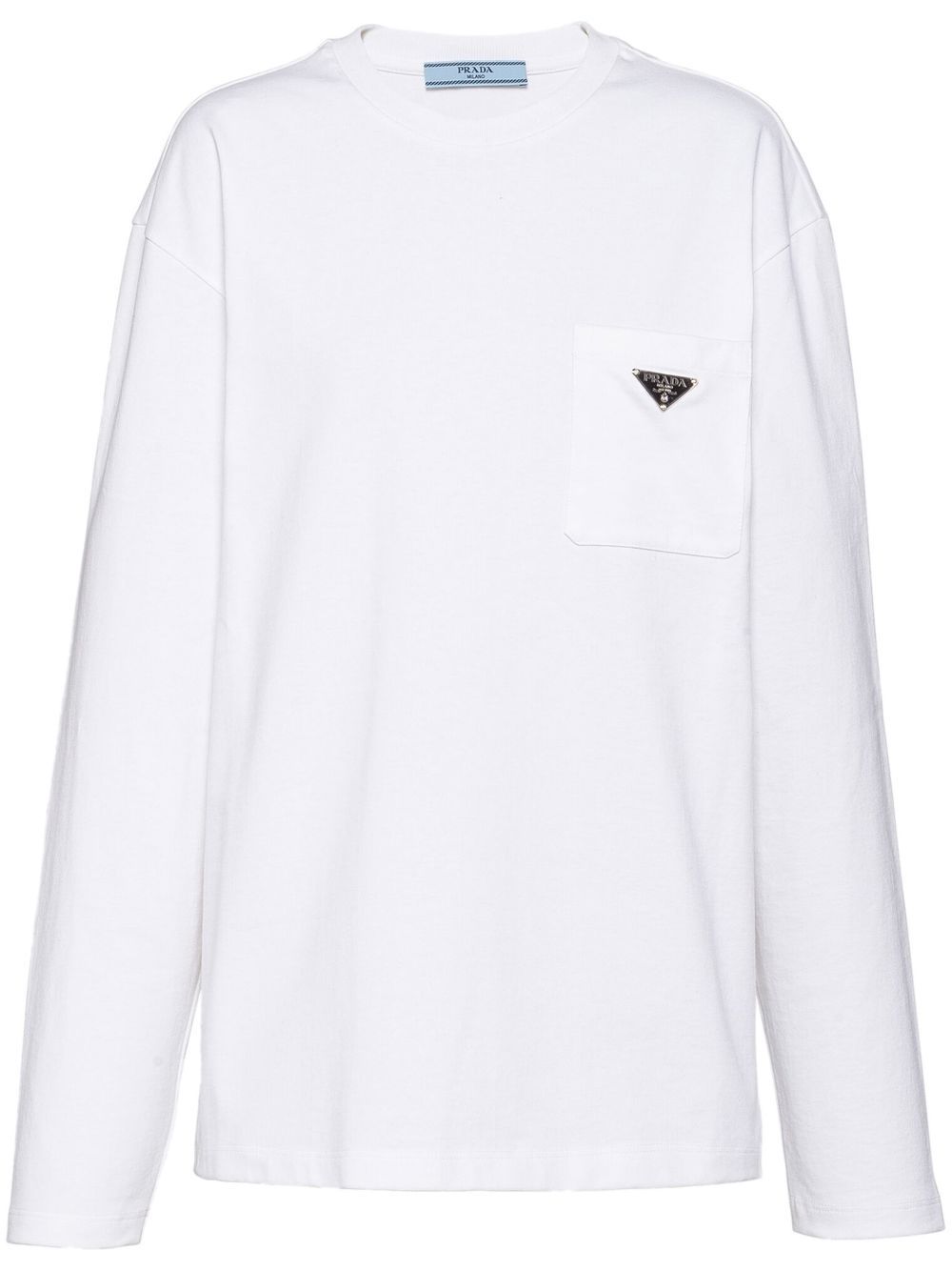 Prada T-shirt met opgestikte zak - Wit