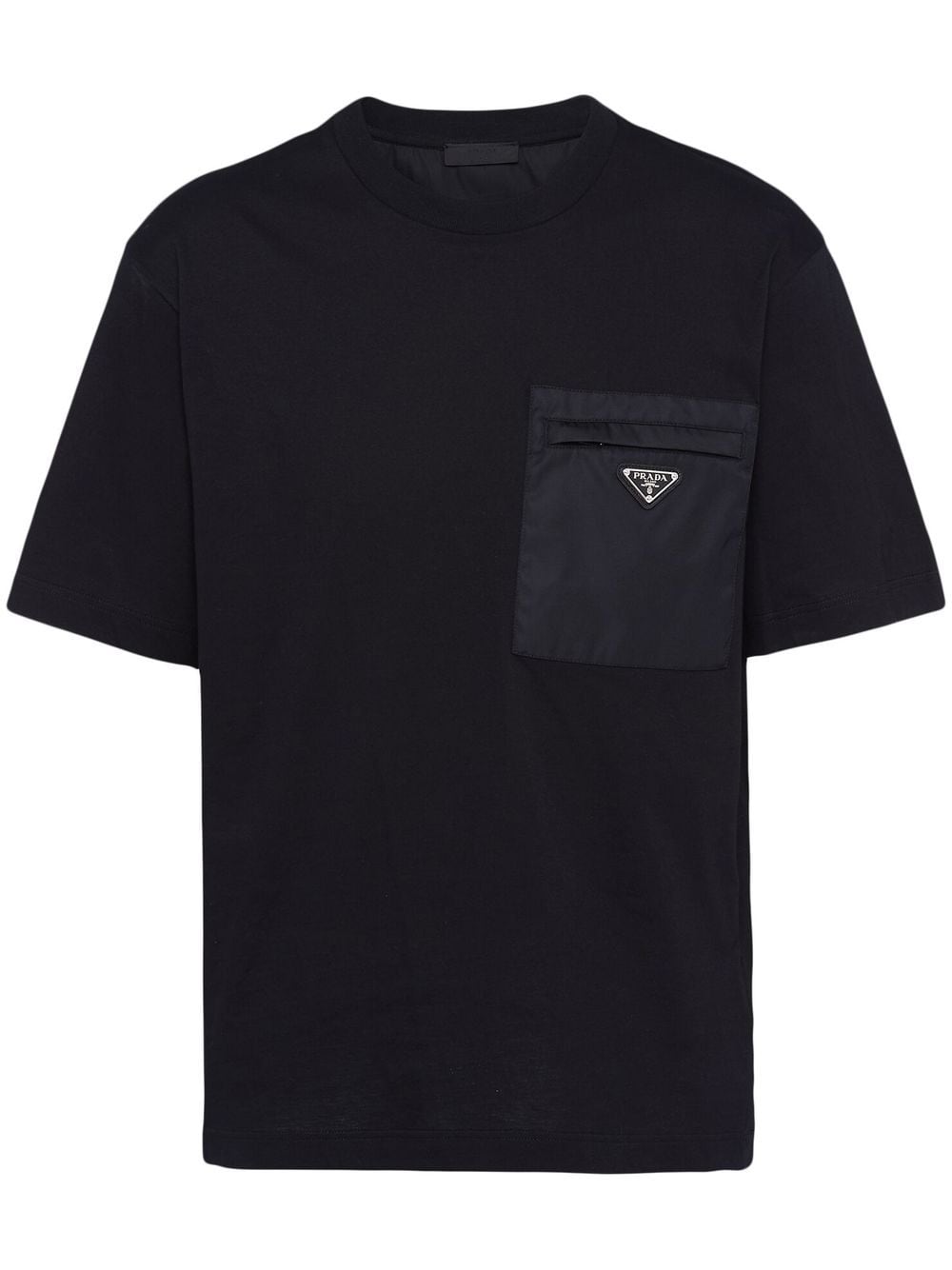 Prada T-shirt met vlakken - Zwart
