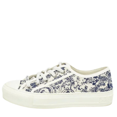 Pre-owned Canvas sneakers Dior Vintage , Blue , Dames