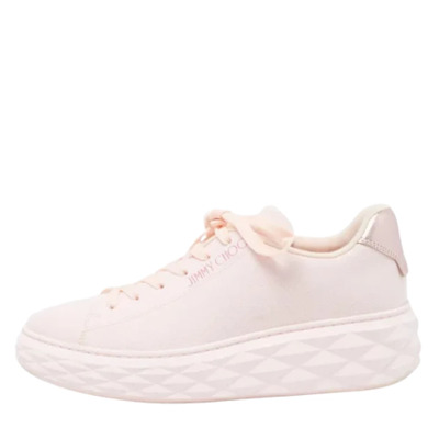 Pre-owned Fabric sneakers Jimmy Choo Pre-owned , Pink , Dames