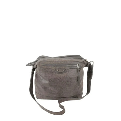 Pre-owned Leather balenciaga-bags Balenciaga Vintage , Gray , Heren