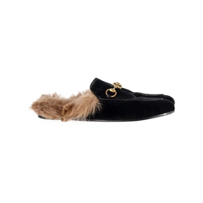 Pre-owned Velvet sandals Gucci Vintage , Black , Dames