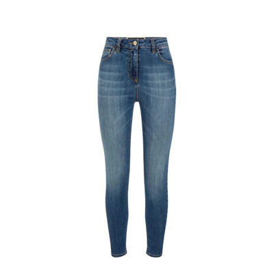 Slim-Fit Jeans Elisabetta Franchi , Blue , Dames