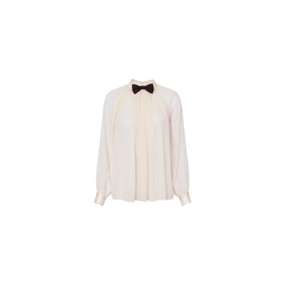 Stijlvolle Blouse Elisabetta Franchi , Beige , Dames