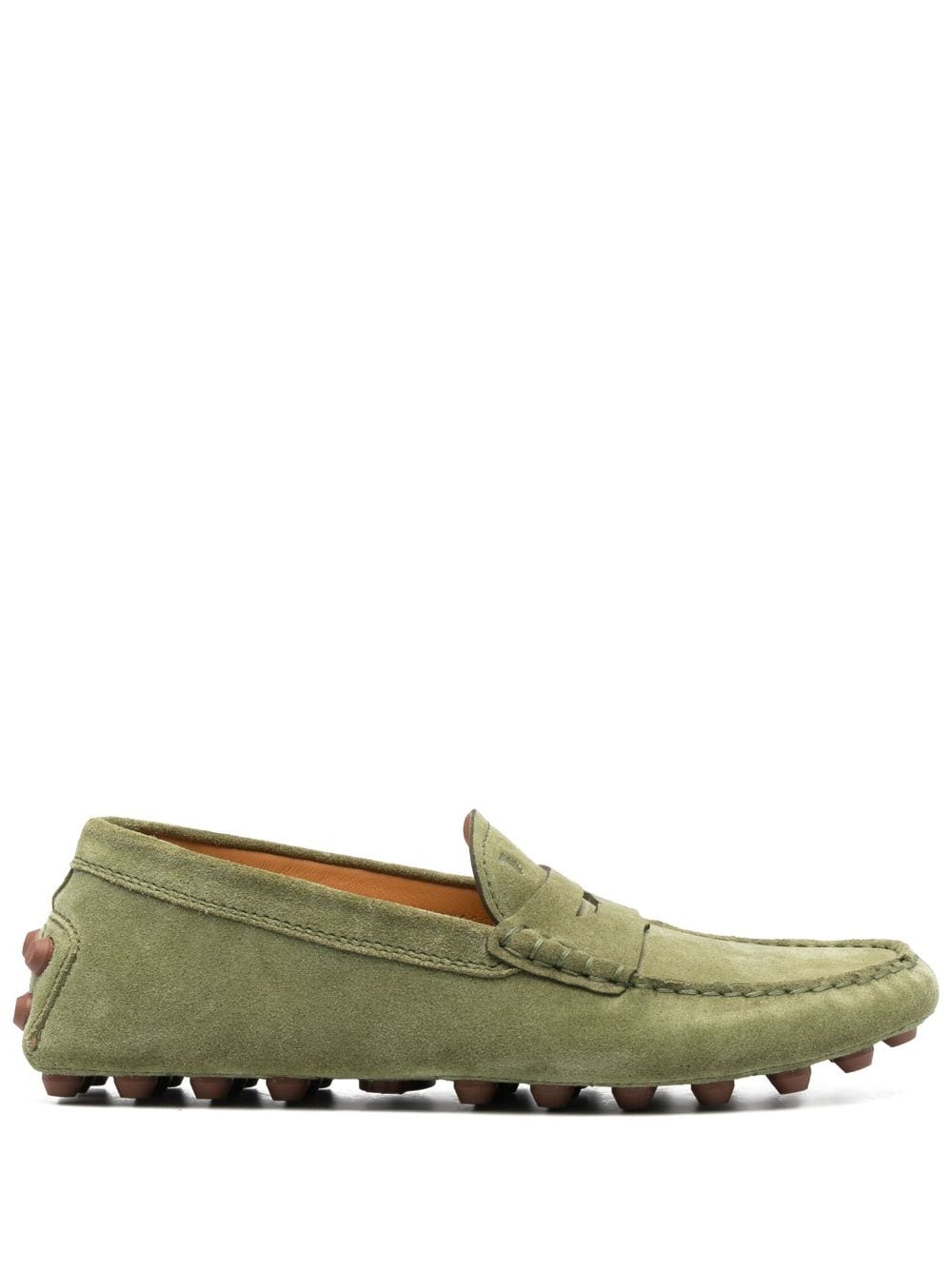 Tod's Gommino suède loafers - Groen