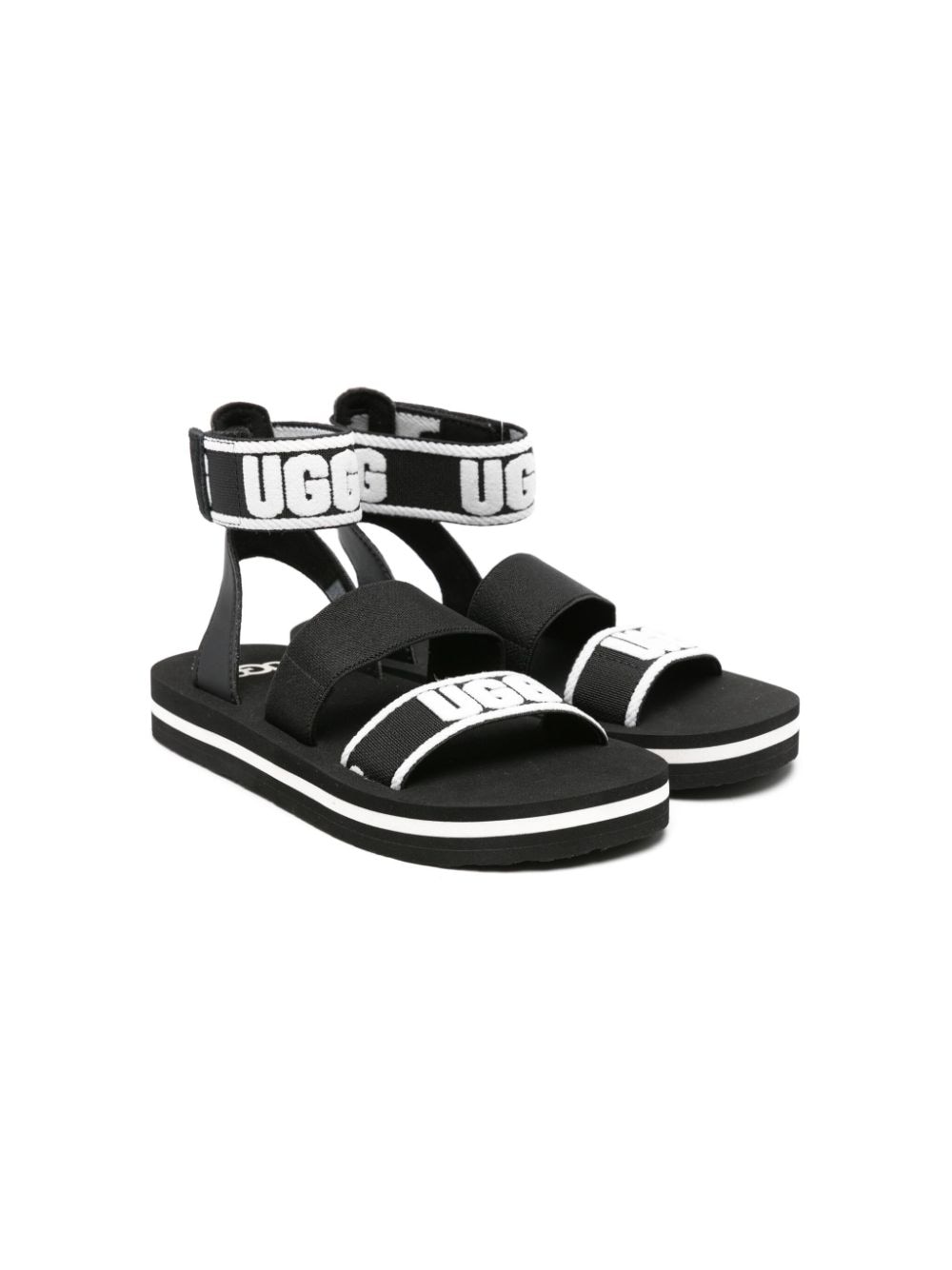 UGG Kids Allisa sandalen met logobandje - Zwart