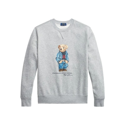 Beer Motief Sweatshirt Polo Ralph Lauren , Gray , Heren