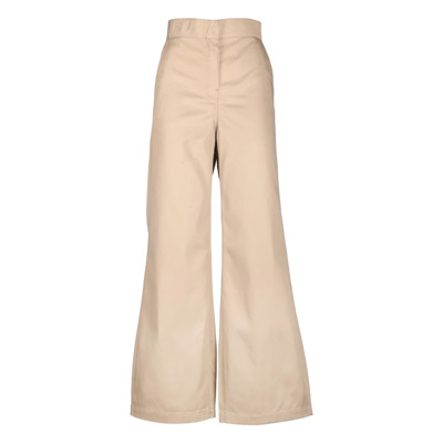 Beige Broek - Regular Fit - Geschikt voor Koud Weer Palm Angels , Beige , Dames