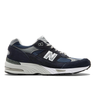 Blauw en Grijs 991 Sneakers New Balance , Blue , Heren