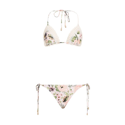 Bloemen Gehaakte Bikini Set Zimmermann , Multicolor , Dames