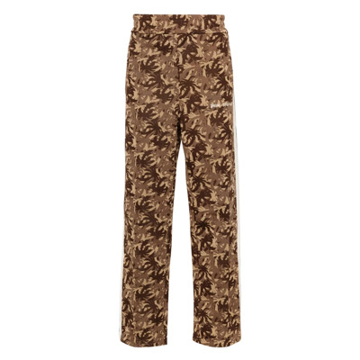 Camouflage Broek met Palm Trees Patroon Palm Angels , Brown , Heren