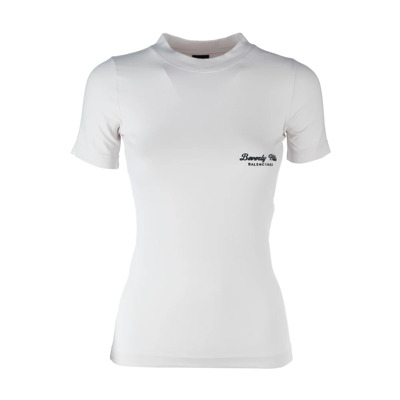 Casual Katoenen T-Shirt Balenciaga , White , Dames