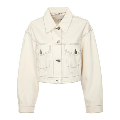 Denim Jackets Closed , Beige , Dames