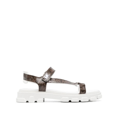 Flat Sandals Michael Kors , Brown , Dames